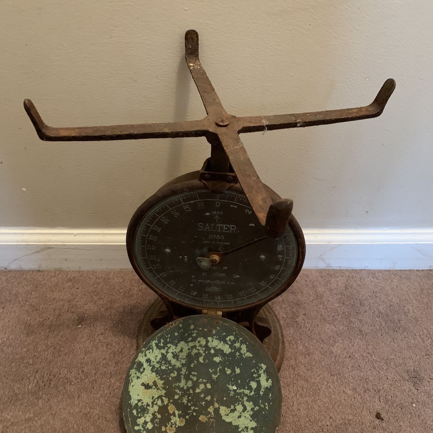 Antique/ Decorative Kitchen Scale/restoration Project Or Outside Decor