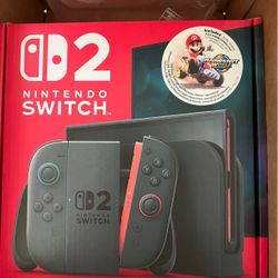 Nintendo Switch 2 W/Mario Kart World Bundle 