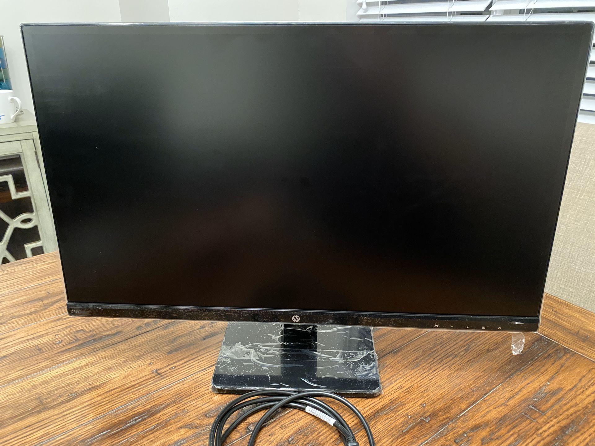 HP 27” HD 1080p monitor
