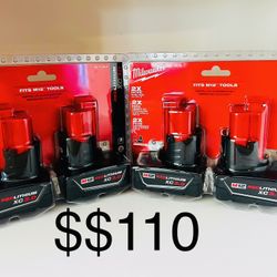 Milwaukee M12 3.0 Double Pack New 