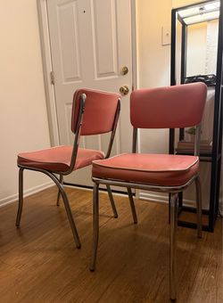 Mid Century  Chrome Dining chairs