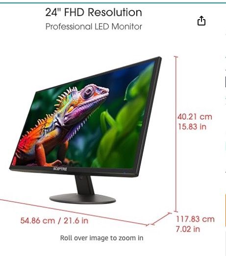 (2) 24” Monitors