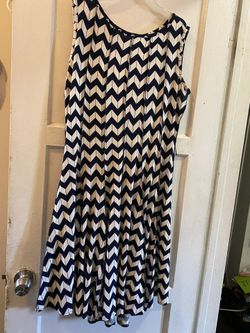 Navy blue & White Dress