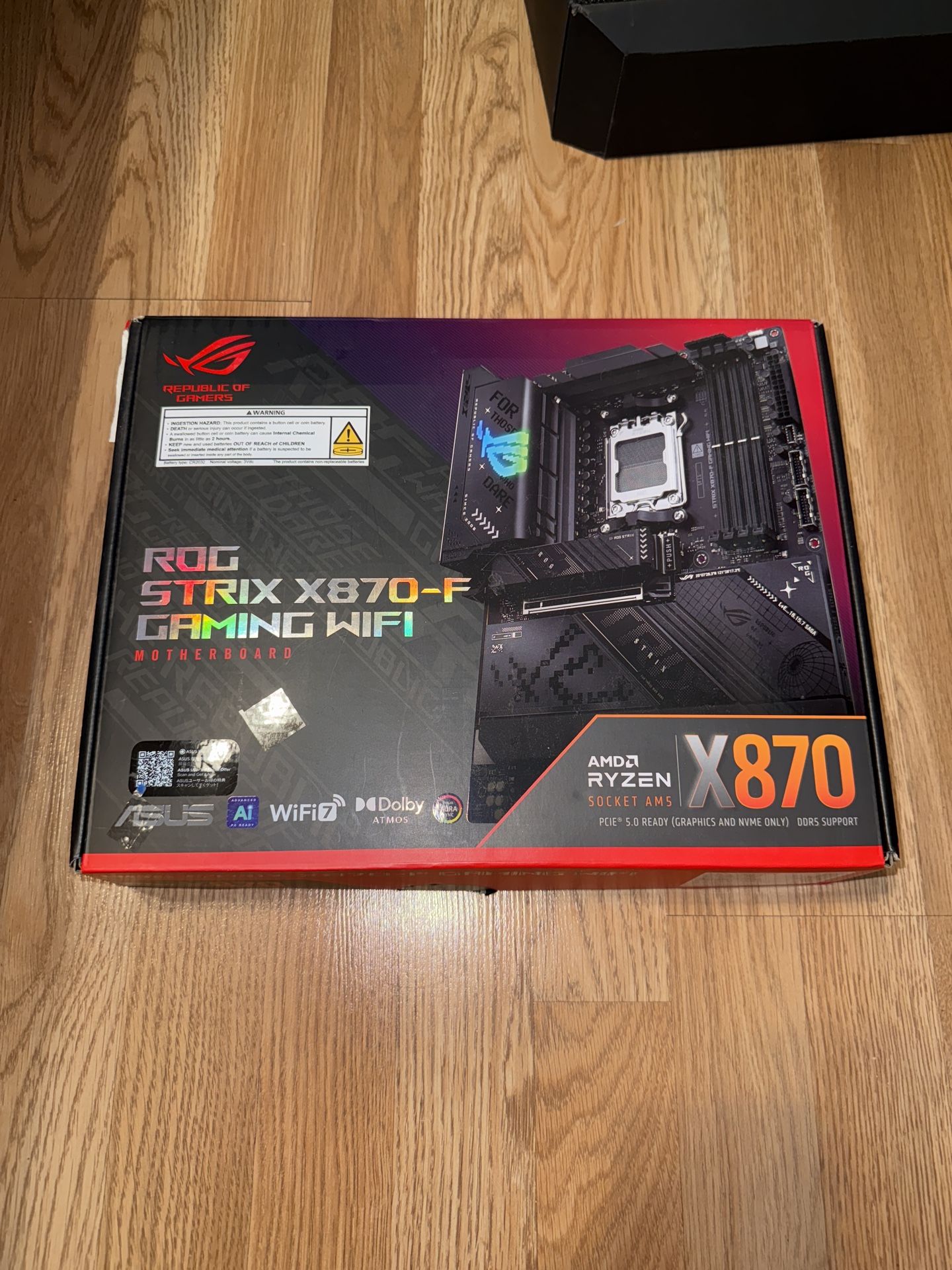 ASUS ROG STRIX X870-F GAMING WIFI ATX AMD Motherboard