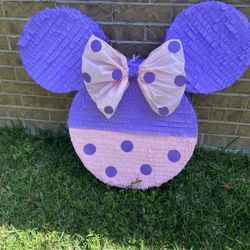 💜Minnie mouse Piñata’s  Grande decorativa😊💖