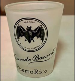 Bacardi Frosted Shot Glass