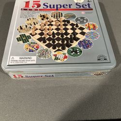 15 Board Game Super Set Collection-15 classic games in one