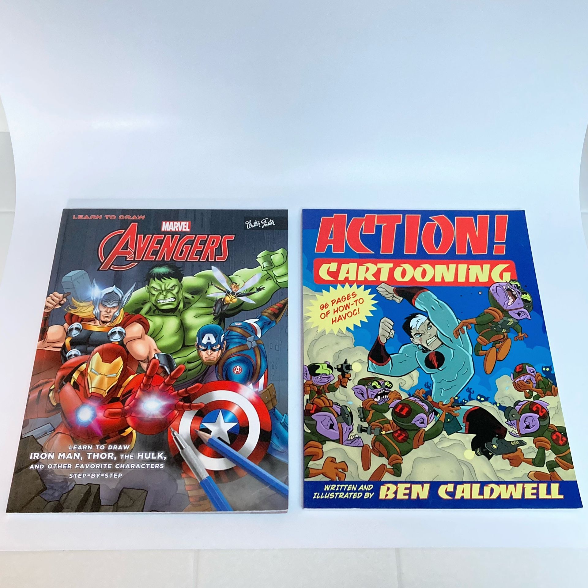 Marvel Avengers Learn to Draw and Action! Cartooning Instructional Books