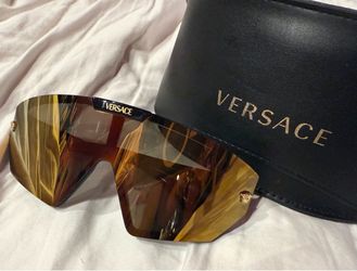 Versace Shield Sunglasses with Case