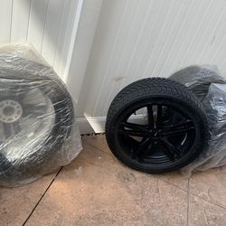 4 BNW tires with hubs