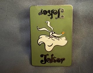 Zero- Joker Playing card pin- Nightmare Before Christmas