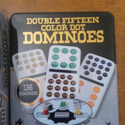 Double Fifteen Color Dot Dominoes