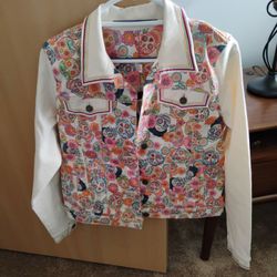Sugar Skull Denim Jacket 