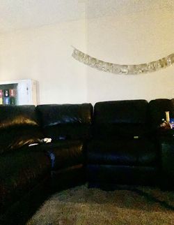 Black Leather Couch
