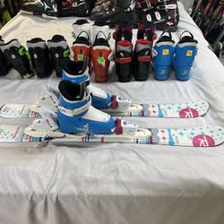 Rossignol Kids Ski Package With Boots And Bindings 