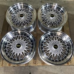 New 17 Inch BBS RS Style Rims Wheels 17x8.5 +20 (5x120)
