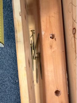Floating shelf pine hollow box