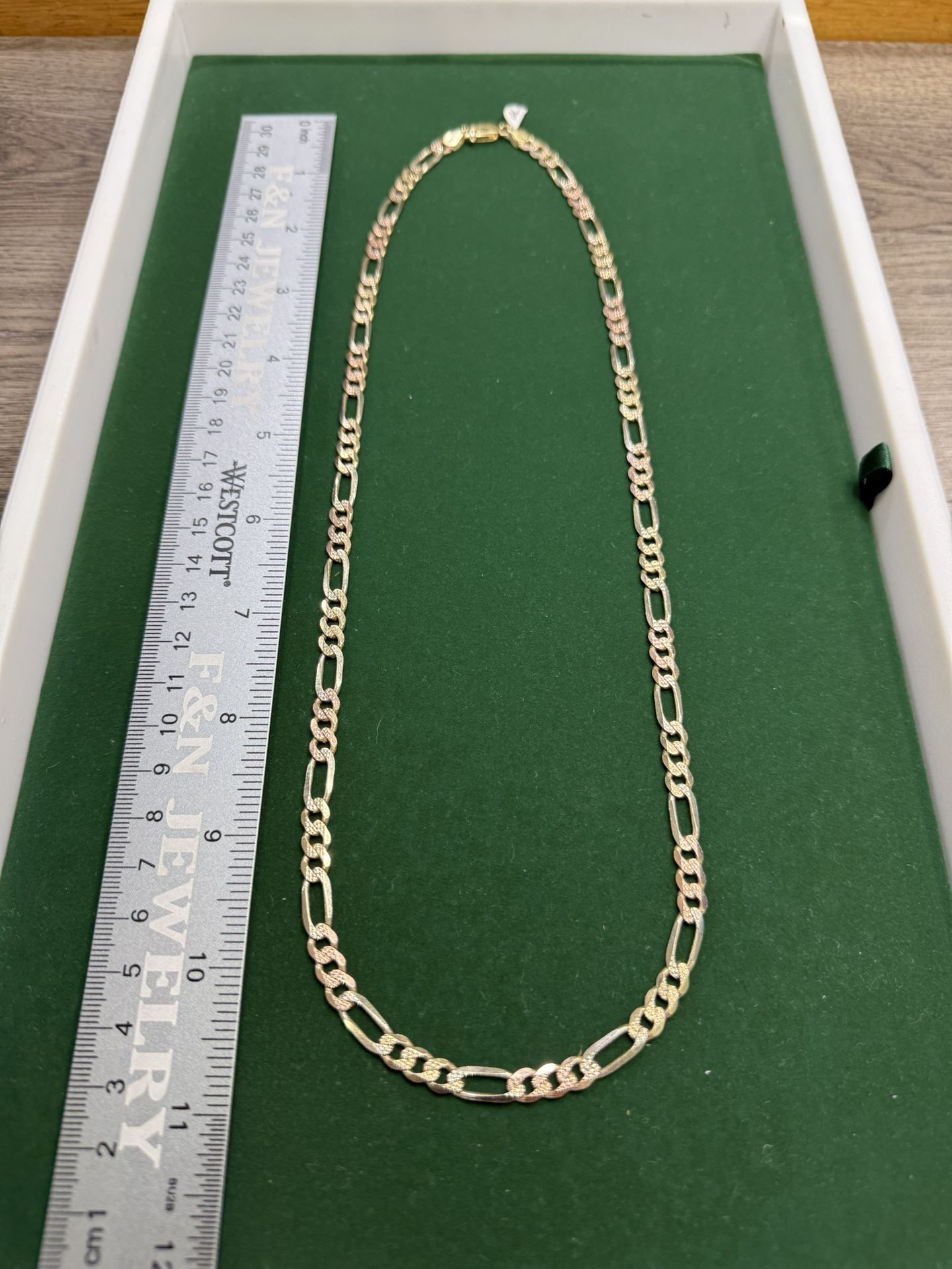 14K Gold Figaro Chain 24”