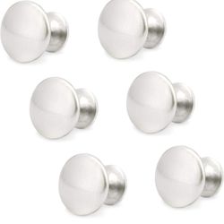  Kitchen Cabinet Knobs Drawer Pulls Brushed Nickel Cabinet Knobs 1-1/8 inch (28mm) 