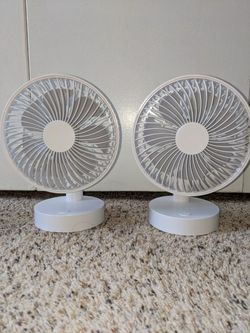 NEW Pack Of 2 Desk Fans