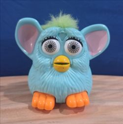 Vintage 1998 McDonald's Happy Meal pull-back Furby plastic 3" toy