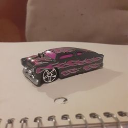 Rare Maisto Leadfoot Gangsterbilly Gray w/ Hot Pink Flames Lowrider 