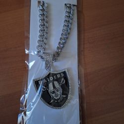 Las Vegas Raiders Rhinestone Pendant Necklace