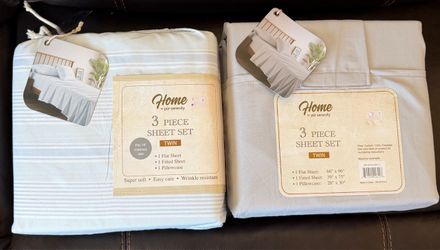 Two New Twin Sheet Sets – 3 Piece Sets