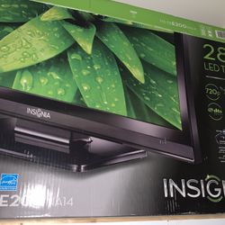Insignia 28” LED TV Barely Used With Remote