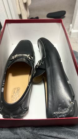 Salvatore Ferragamo Black Leather Loafers