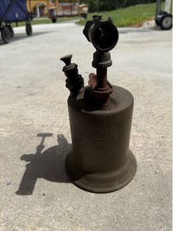 Antique Brass Gasoline Blow Torch Clayton & Lambert Welding Tool Gas Petrol
