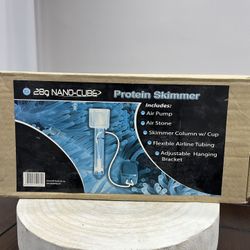 JBJ 28g Nano-Cube Protein Skimmer Complete Kit MT-60-PS Air Pump/Stone. Tested & Works