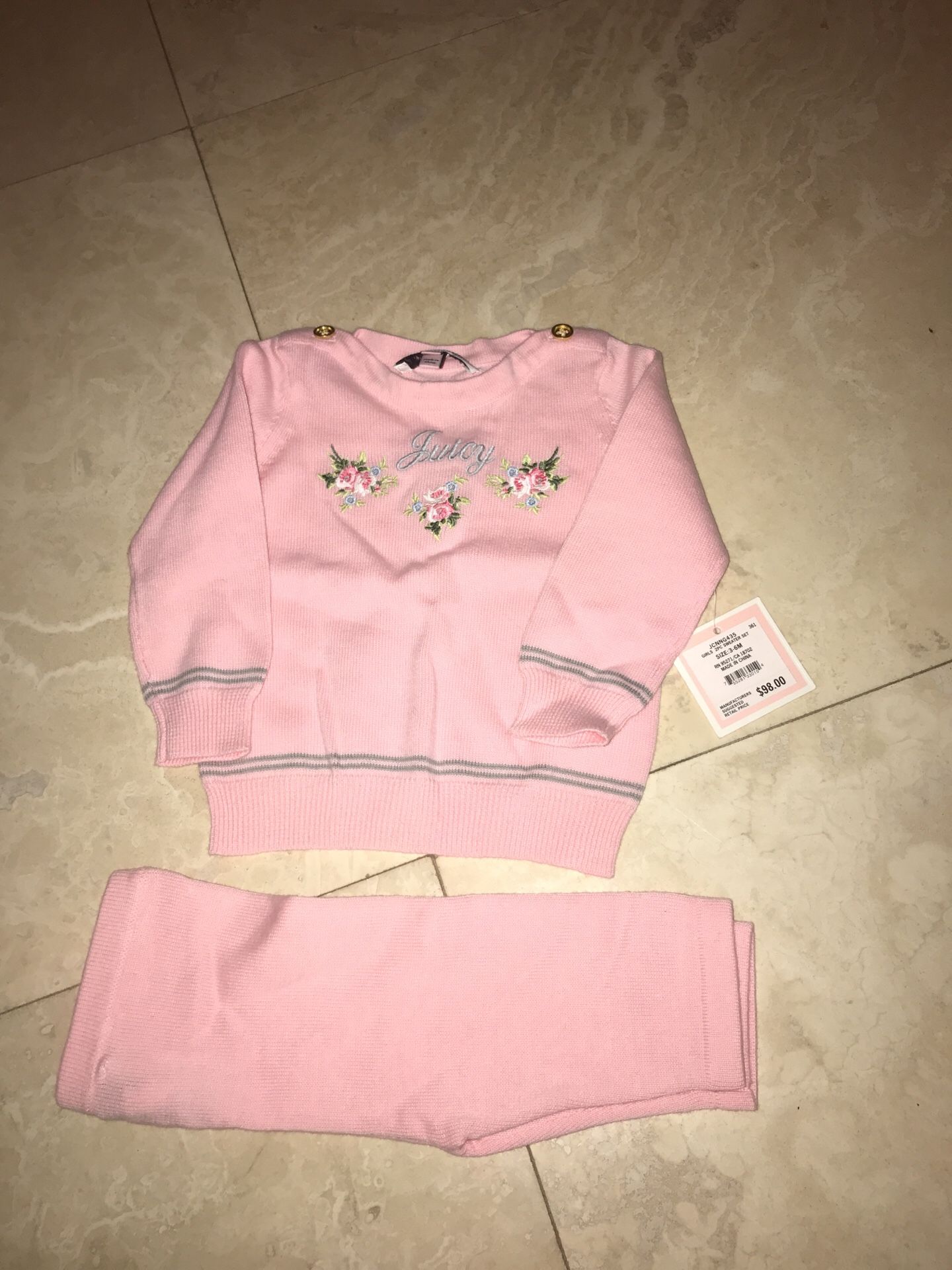 JUICY Couture Beautiful baby set new with tags!