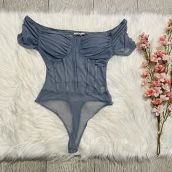Dusty Blue Bodysuit (small-medium)
