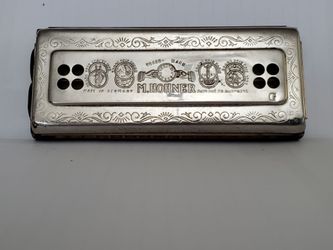 Vintage 1950s Hohner Echo Harp Double Sided Tremolo Harmonica Key C G German - p/u in Gilbert