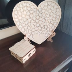 Heart Shaped Wedding Guest Book