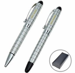 YOCTOSUN Metal Ballpoint and Rollerball Pen Gift Office Writing Set with 0.7mm Black Refill