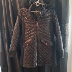 Beautiful Black Michael Kor Black Size Large Jacket 