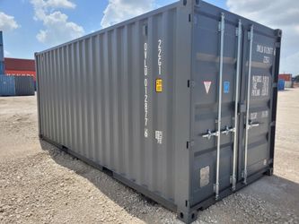 NEW 20ft Gray One Trip Shipping Containers For Sale