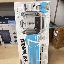 🎉🟢 7’ Kids Trampoline w/ Safety Enclosure – Sportspower “My First Trampoline” – BRAND NEW IN BOX! 🟢🎉