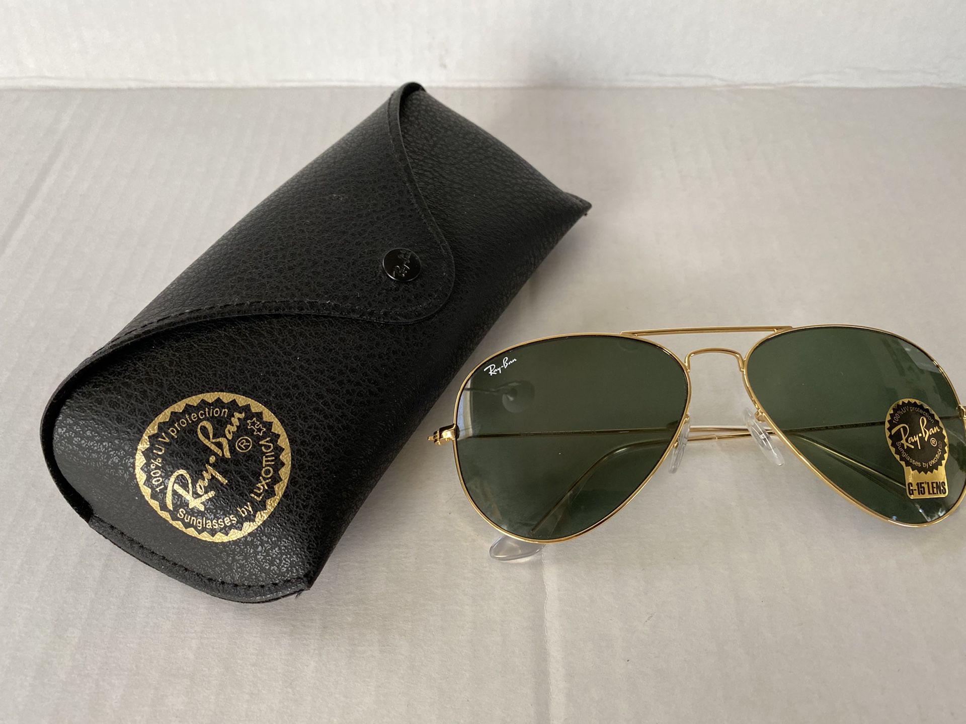 Ray-Ban Aviator RB 3025 L0205 Classic Gold G15 Green Lens Sunglasses 58mm