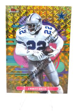 2025 Topps Finest Gold Geometric 199 Emmitt Smith With Coating /25