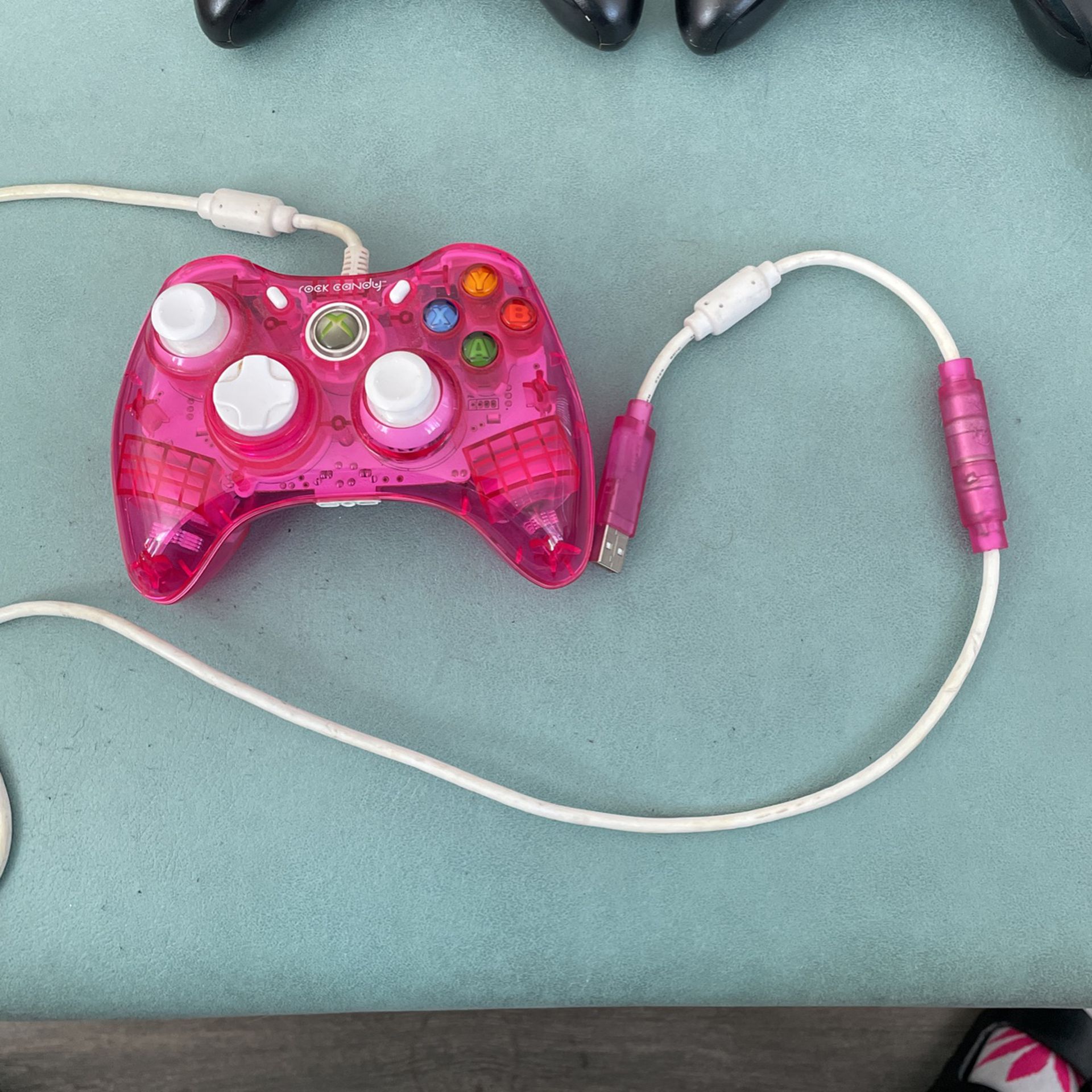 Pink (rock candy) Xbox 360 Wired Controller 