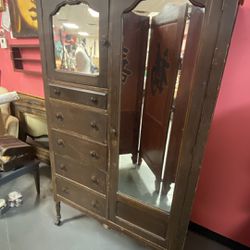 Beautiful Antique Armoire Dovetail Drawers 