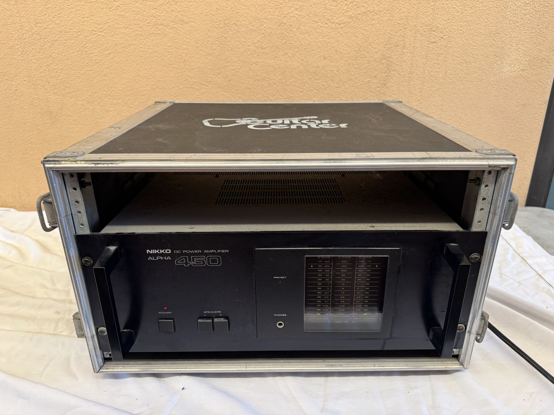 Nikko Alpha 450 Stereo Power Amplifier With Case Perfect Working