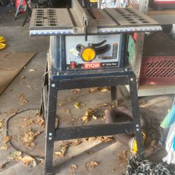 Ryobi Table Saw And Stand. 