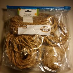 Assorted Craft Rope Country Theme Decorations Basket 🧺 Photo Shoot Party Decorations Twine Hayride Cowboy Yeehaw Texas 