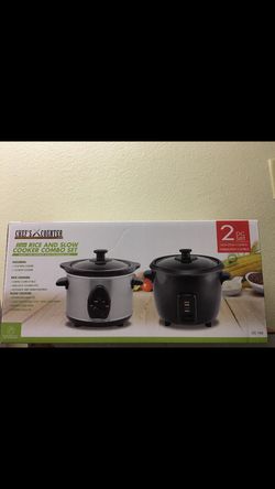 Chef Counter Rice Cooker and Slow Cooker Brand Combo set
