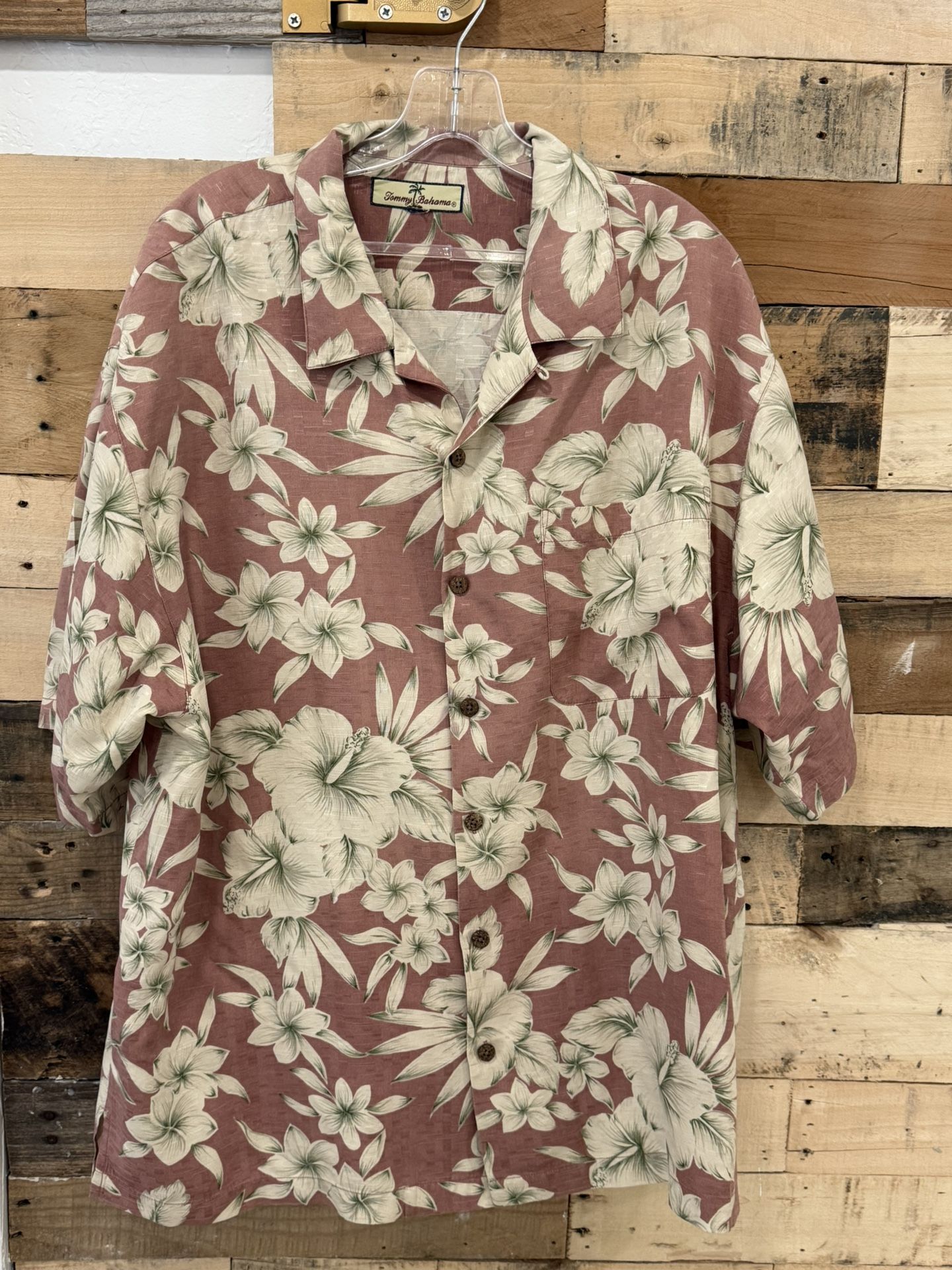 7 x 100% Silk Tommy Bahama Shirts XL