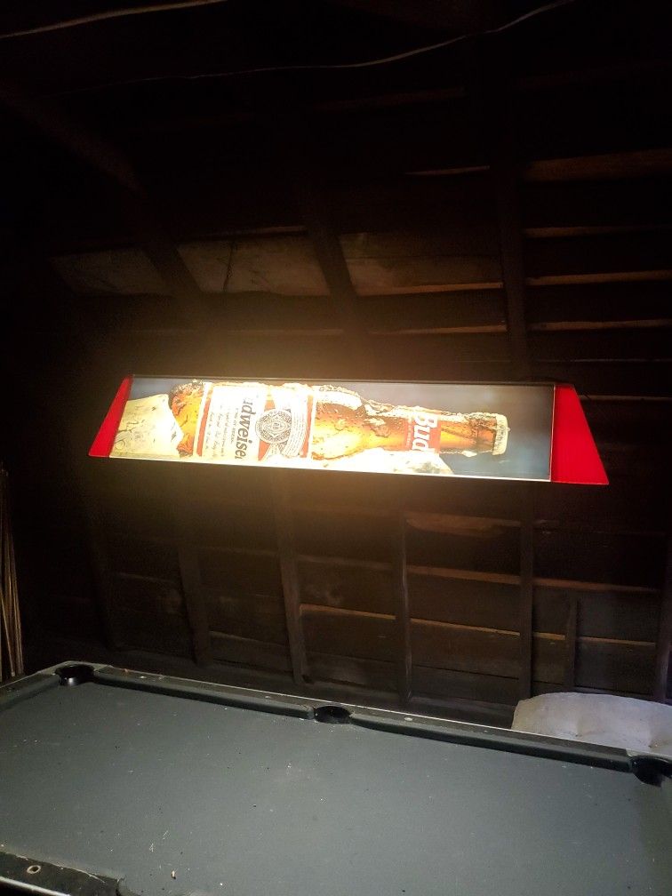 Budweiser Pool Table Light-Vintage